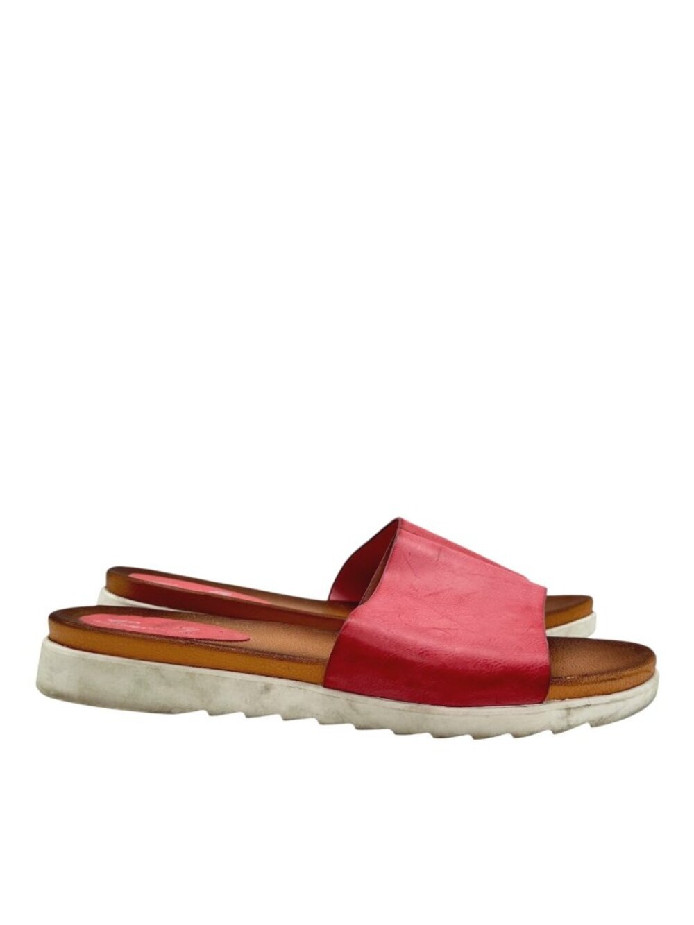 Seven7 Pearl Faux Leather Slide Sandals 11 Slip On Mule Flat Cushioned Casual